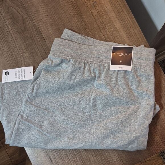 🎁3/$30🎁 KAREN SCOTT SPORT Activewear Gray Bermuda Jersey Shorts Sz XL New - Picture 3 of 10